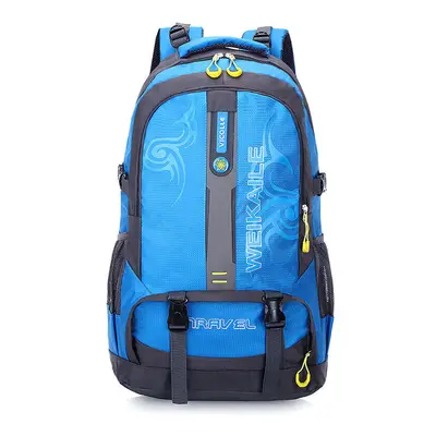 (Blue) 50L Climbing Backpack Waterproof Sports Travel Hiking Shoulder Bag Portable Unisex Rucksa