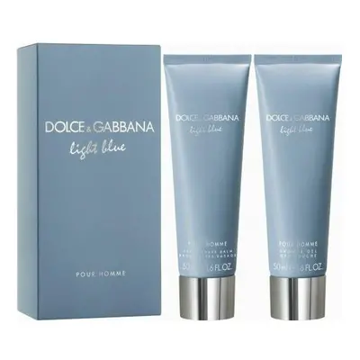 Dolce & Gabbana Light Blue Pcs Set For Men: 1.6 After Shave Balm + 1.6 Shower Gel