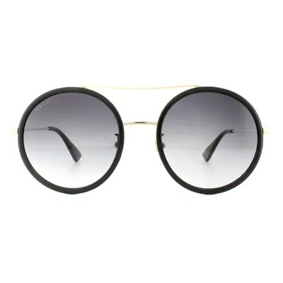 Gucci Sunglasses GG0061S Black Gold Grey Gradient