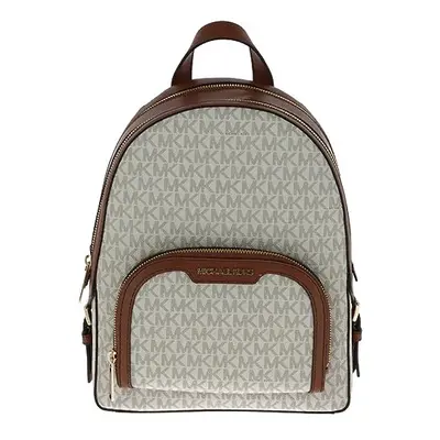 Michael Kors Jaycee Travel Bag Rucksack Size NS White/Brown, vanilla