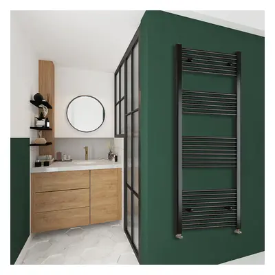 Clearance Sale Straight Bathroom Radiator Black 1800x600mm