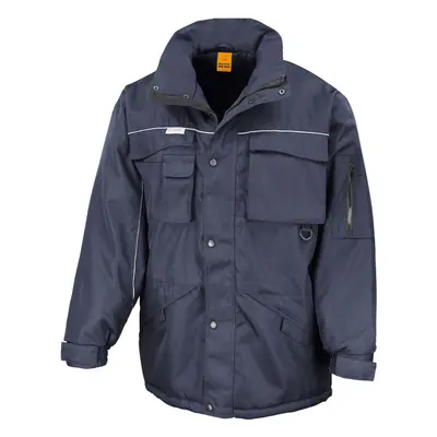 (3XL, Navy) WORK-GUARD by Result Mens Heavy Duty Coat