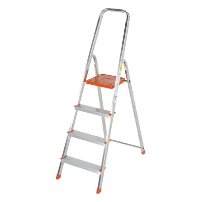 0.8m Lightweight Aluminium Platform Step Ladders Tread Anti Slip DIY Steps