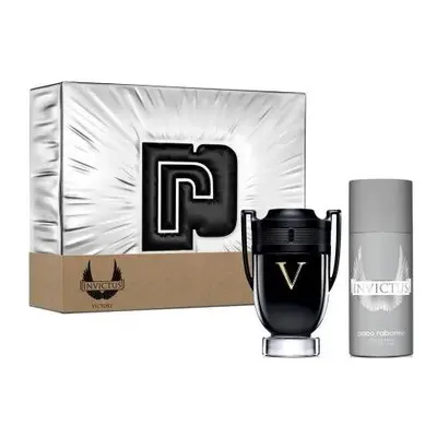 Paco Rabanne Invictus Victory Pc Set: 3.4 Eau De Toilette Spray + Oz Deodorant Spray (Tin)