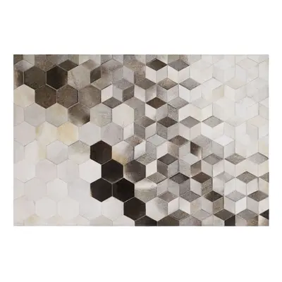 Cowhide Area Rug x cm Grey SASON