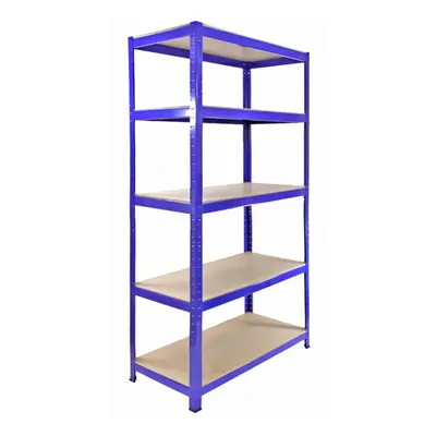 4 Blue Racking Shelving Unit Tier Garage Shed Storage Boltless Heavy Duty 90cm