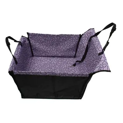 (Purple) Pet Dog Cat Car Rear Back Seat Cover Mat Protector Hammock Car Seat Cushion Waterproof