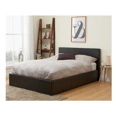 Barney Double Ottoman Bed -Brown