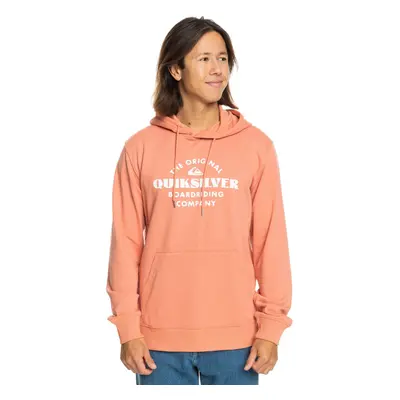 (L, Canyon Clay) Quiksilver Mens Tradesmith Hooded Sweatshirt Pullover Hoody Hoodie