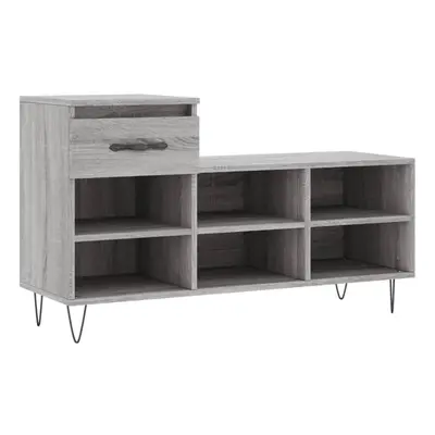 (grey sonoma) vidaXL Shoe Cabinet Shoe Cupboard Shoe Storage Rack Shelf Engineered Wood