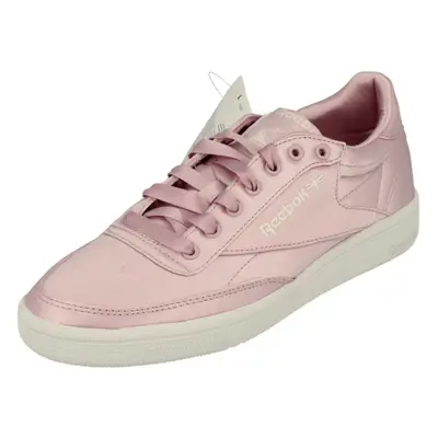 (4.5 (Adults')) Reebok Classic Club C Satin Womens Trainers Sneakers