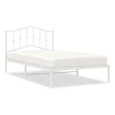 (with headboard, x cm) vidaXL Metal Bed Frame Home Bedroom Bed Base Mattress Foundation Bedstead