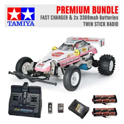 TAMIYA RC The Frog - Off Road Racer 1:10 Premium Stick Radio Bundle