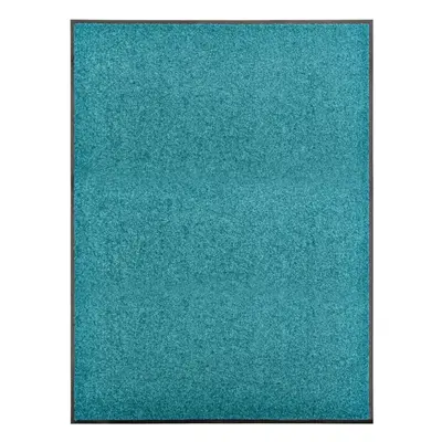 vidaXL Doormat Washable Cyan Home Garden Barrier Entrance Rug for Front Door