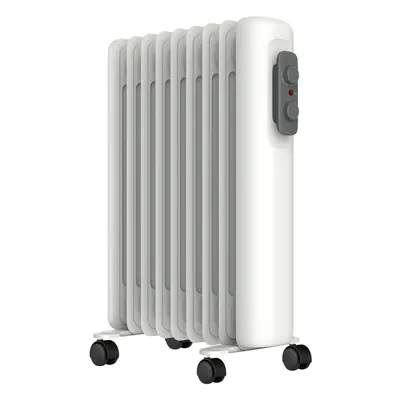 (2kW) Mylek Oil Filled Radiator Electric Portable Heater