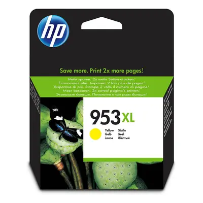 HP 953XL High Yield Yellow Original Ink Cartridge (F6U18AE)