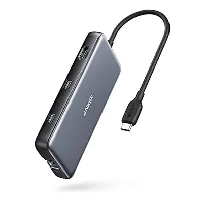 Anker USB C Hub, PowerExpand 8-in-1 USB C Adapter, with 100W Power Delivery, 4K 60Hz HDMI Port, 