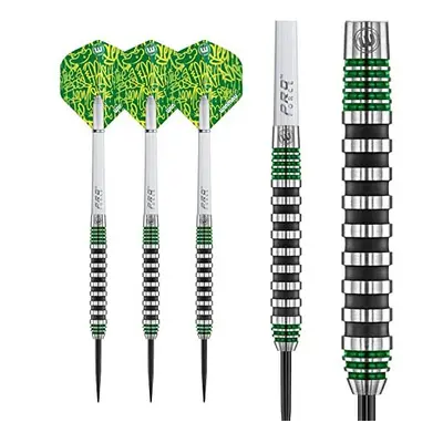 Advance Series Tungsten Green Gram Steeltip Darts Set with Flights and Shafts (Stems)