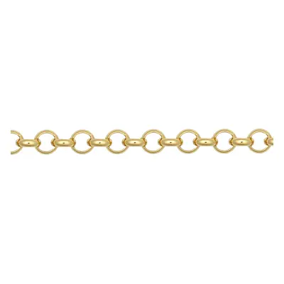 (20) Jewelco London Solid 9ct Yellow Gold Round D-Shape Micro Belcher 2.6mm Gauge Pendant Chain 