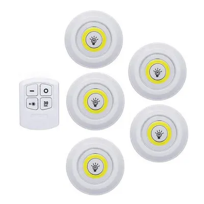 (Warm White, controller Lamp) Super Bright Cob Under Cabinet Light LED Wireless Remote Control D