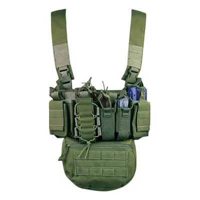 (Green) Running Exercise Weight Vest Multifunctional Outdoor Field CS Army Fan with Bag