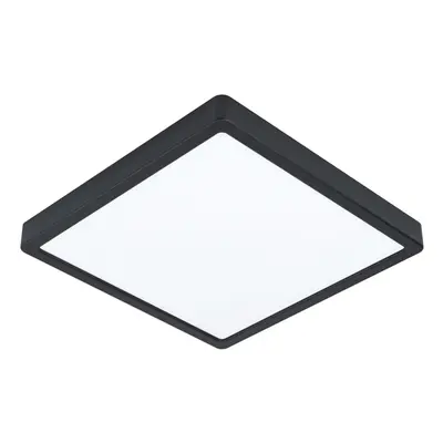 Wall / Ceiling Light Black 285mm Square Surface Mounted 20W LED 3000K