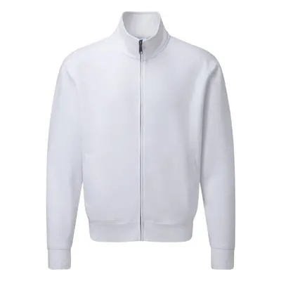 (XL, White) Russell Mens Authentic Full Zip Sweatshirt Jacket