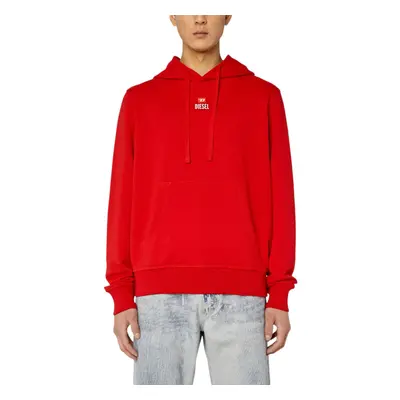 (Red, XL) Diesel S-Ginn RGEAD Mens Pullover Hoodie Oversized