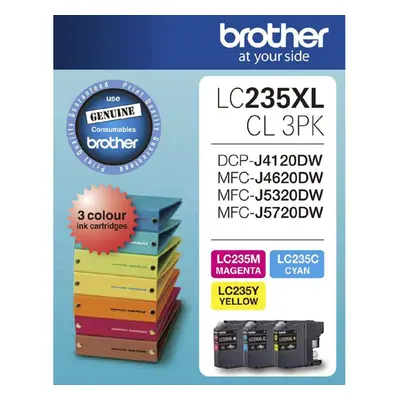 GENUINE Brother LC235XL Colours Value Pack Ink Cartridge LC235XLCL3PK