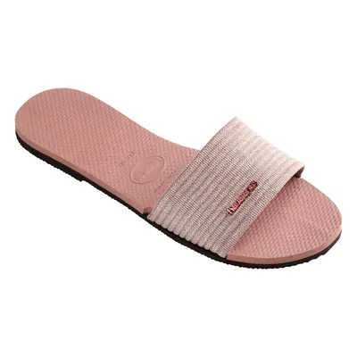 (3/4 UK, Crocus Rose) Havaianas Womens You Malta Summer Beach Sandals Flip Flop Slides Sliders