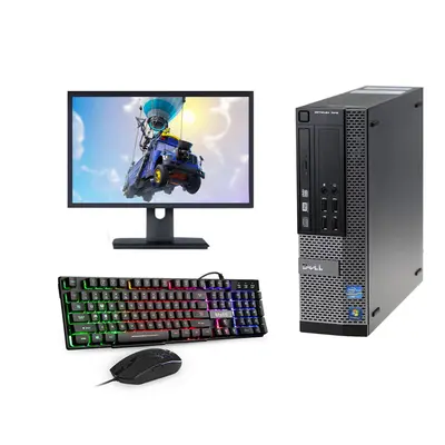 Fcs Fast Gaming Dell Bundle Tower Pc Full Set Computer System Intel I3 8Gb 1Tb Gt730