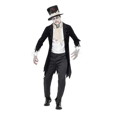 Till Death Do Us Part Zombie Groom Costume, Chest 38"-40", Leg Inseam 32.75"