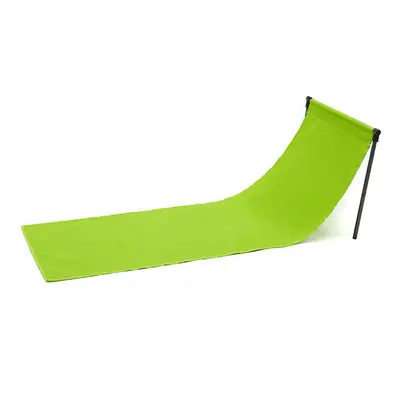 (Green) Folding Chair Lazy Sofa Portable Beach Lounge Chair Outdoor Camping Garden Seat