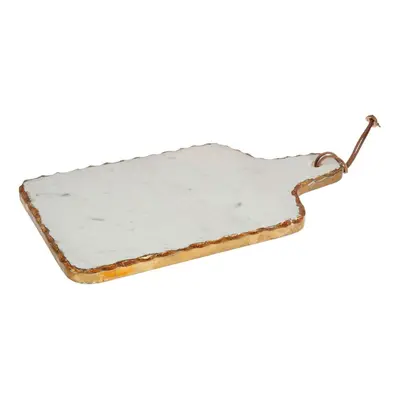 Premier Housewares White Marble / Gold Foil Paddle Board