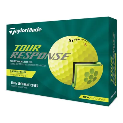 TaylorMade Unisex's Tour Response Golf Ball, Yellow, One Size