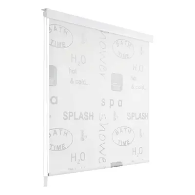 vidaXL Shower Curtain Roller Blind 160x240cm Splash Bathroom Divider Panel