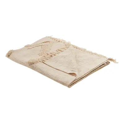 Cotton Blanket x cm Beige FATEHPUR