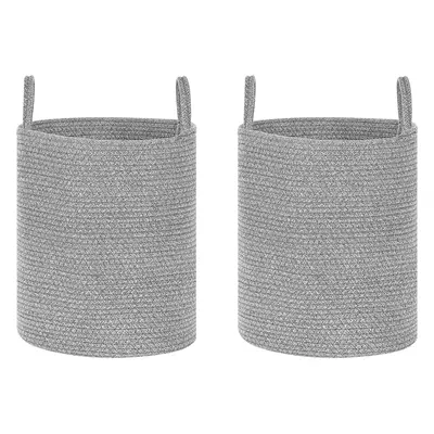 Set of Cotton Baskets Grey SARYK