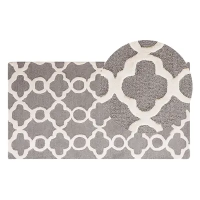 Wool Area Rug x cm Grey ZILE