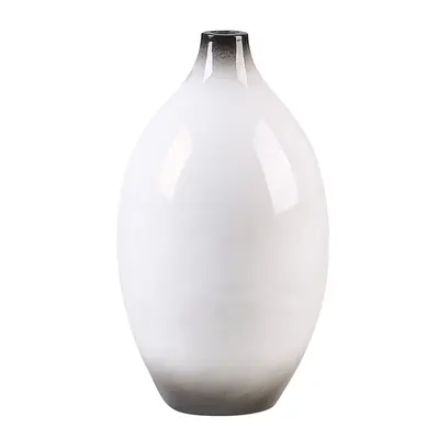 Decorative Vase BAEZA Ceramic White