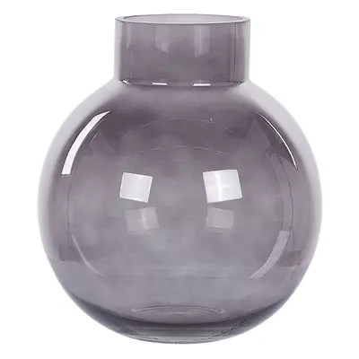 Flower Vase POLYDROSOS Glass cm Grey