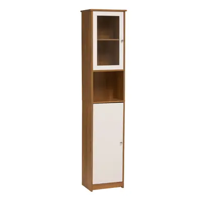 Premier Housewares Door Oak Effect Floorstanding Cabinet