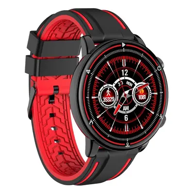 (Black Red) 1.28-Inch Touch Smart Watch Heart Rate Monitoring Sports Watches