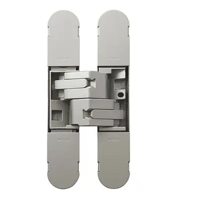 134 x 24mm Concealed Medium Duty Hinge Fits Unrebated Doors Champagne