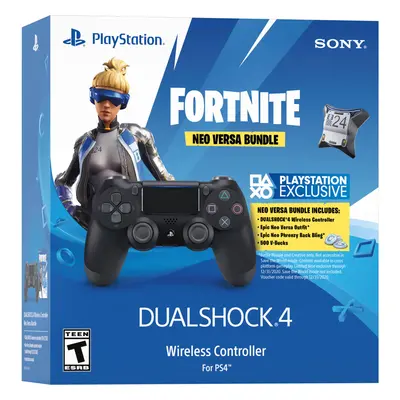 Sony Fortnite Neo Versa Dualshock Wireless Controller Bundle (Jet Black)