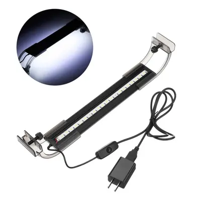 3.5W 25cm Adjustable LED Aquarium Fish Tank Super Slim Light Lamp Black