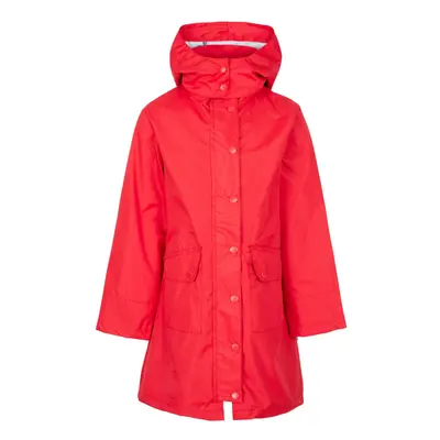 (11-12 Years, Red) Trespass Girls Drizzling Waterproof Jacket