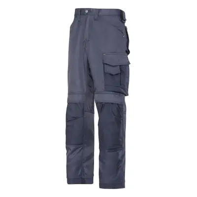 (33R, Navy/Black) Snickers Mens DuraTwill Craftsmen Non Holster Trousers