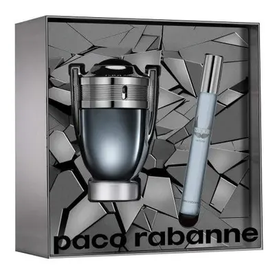 Paco Invictus Intense Pcs Set For Men: 1.7 Eau De Toilette Spray + 0.33 Eau De Toilette