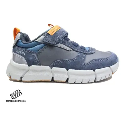 (10 (Children's)) Flexyper | Navy/Orange | Childrens Trainers